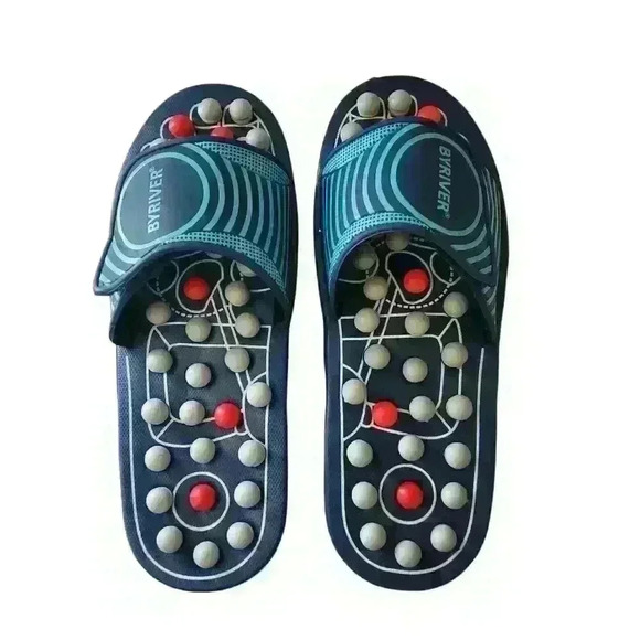 BYRIVER Men's Reflexology Foot Massager Acupuncture Sandals Size Assorted - Picture 5 of 7